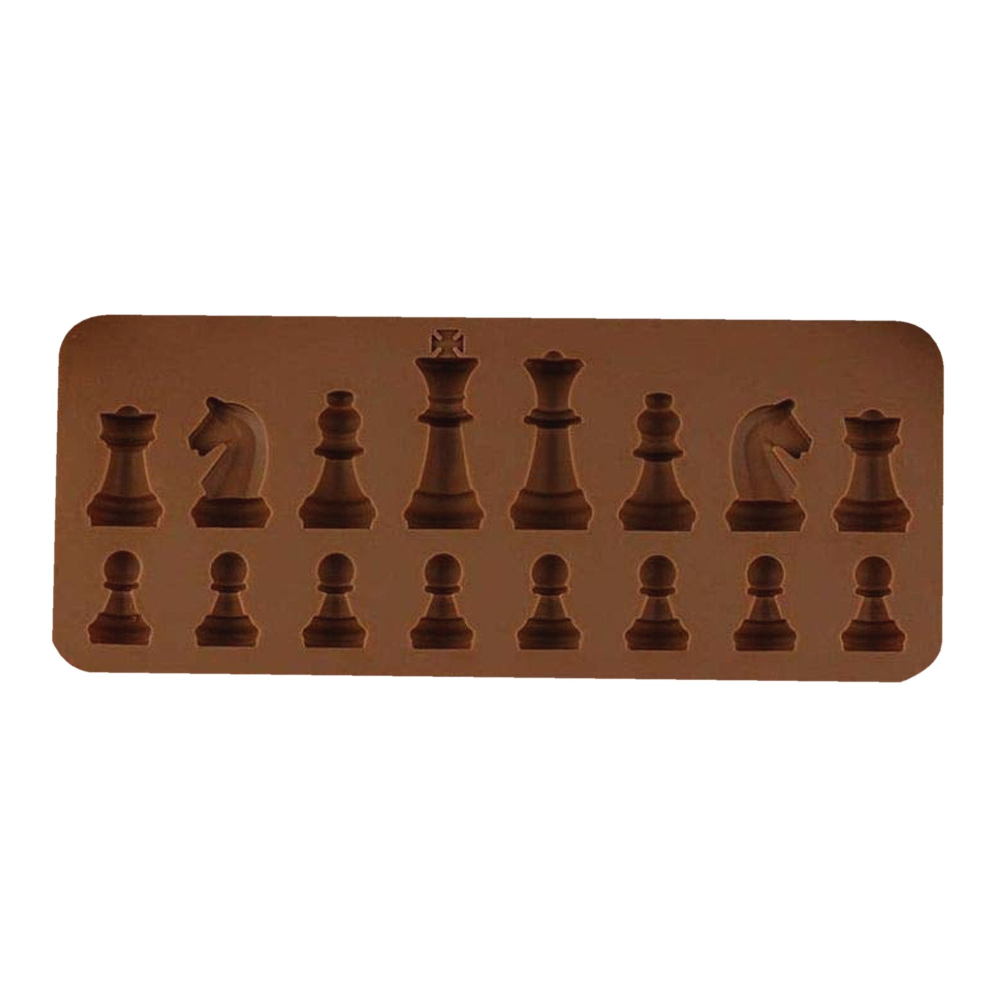 1162 Silicone Chocolate Chess Shaped Mould - 16 Cavity - SkyShopy 1162 Silicone Chocolate Chess Shaped Mould - 16 Cavity - SkyShopy